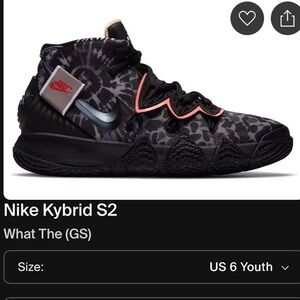 Nike Kybrid S2 Kids Sneakers - Black and Gray